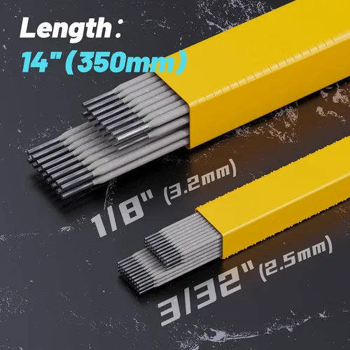 Miniatura 3 de Varillas de soldadura E6013 1/8 '': 2.5LB 14'' Electrodos de soldadura de acero de bajo carbono para fabricación de metales ligeros y reparaciones