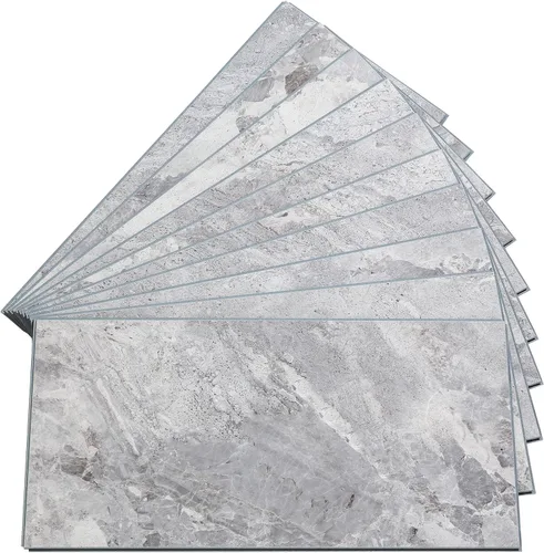 Miniatura 29 de Palisade - Azulejos de vinilo entrelazados impermeables para pared, cocina o baño, granito Prado (4.5 x 11.1 pulgadas. Muestra)