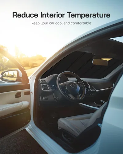 Miniatura 5 de Parasol para parabrisas Pigenius para Honda Pilot 2023-2025. Parasol para ventana delantera reflectante de película de aluminio - BLAZBLOCK