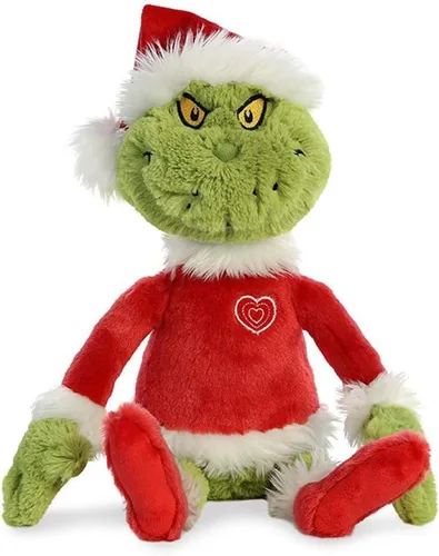 Miniatura 2 de Aurora® Whimsical Dr. Seuss™ Grinch Santa Animal de Peluche - Muñeco de Peluche Oficialmente Licenciado para Juego Imaginativo - Perfecto para Niños