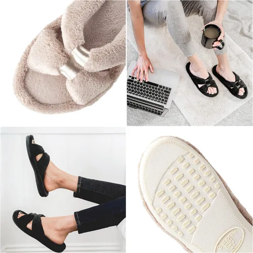 Miniatura 3 de isotoner Signature X-Slide - Zapatillas de satén con espuma viscoelástica para mujer