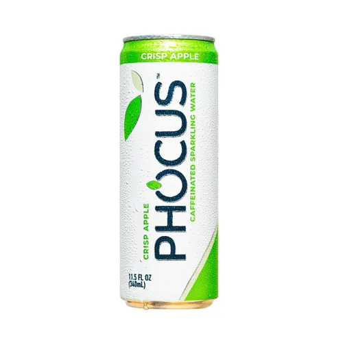 Miniatura 4 de Phocus Energy Boost, manzana crujiente Sin azúcar 75 mg de cafeína + L-teanina 0 calorías Sabores naturales y edulcorantes 11.5 onzas