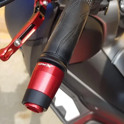 Miniatura 3 de Handlebar Plug for Yamaha X-MAX Xmax 300 2017 2018 2019 2020 2021 Motorcycle Grips Handle Bar Grip Ends Cover Cap Balanced Plugs (Color : Black)