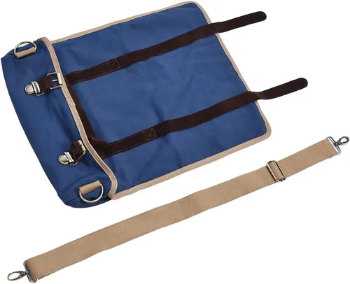 Miniatura 5 de Alvinlite Bolsa de camarero de viaje con correa para el hombro, juego de utensilios de bar portátil, bolsa enrollable para almacenamiento, viajes
