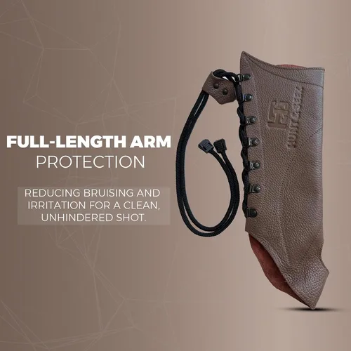 Miniatura 4 de Protector de brazo de cuero hecho a mano para mujeres y hombres, protector ajustable y ligero para caza, tiro al blanco para jóvenes y adultos
