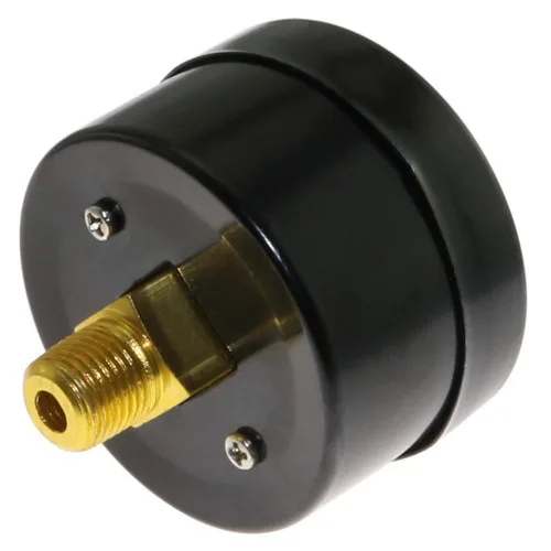 Miniatura 5 de MEETOOT Manómetro de presión de aire de 2 pulgadas, montaje trasero central, tamaño de conexión NPT macho de 1/4 pulgadas, 0-180 PSI
