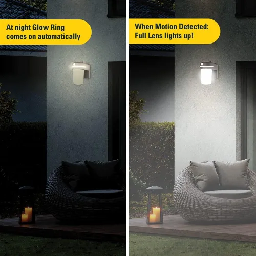 Miniatura 6 de HALO FE - Luz LED integrada equivalente a 60 W, sensor de movimiento, de bronce, luz de área del atardecer al amanecer, 3500K