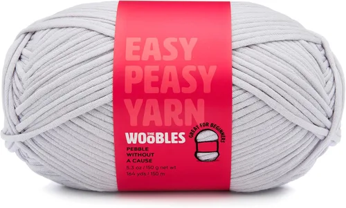 Miniatura 7 de Woobles Easy Peasy Hilo para Principiantes - Hilo de Ganchillo y Tejer - Mediano #4 Worsted - Mezcla de Algodón-Nailon Vamos a Ketchup Pronto