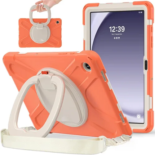 Miniatura 46 de 360 Rotation Case for Galaxy Tab ActivePro/Tab Active4 Pro/Active 5 Pro 10.1" Sturdy Cover Rotate Ring Stand Shoulder Carrying Strap Hand Strap