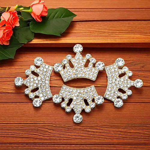 Miniatura 7 de 24 piezas de adornos de joyería de corona para accesorios de cabello hechos a mano DIY, zapatillas, ropa, decoraciones de fiesta, caja de regalo