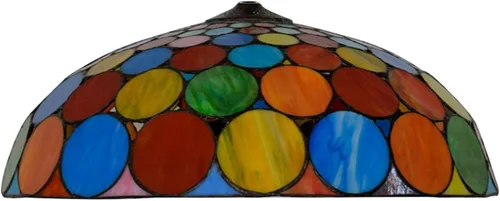 Pantalla de repuesto estilo Tiffany de 20 pulgadas, pantalla barroca de vitral, solo para lámparas de pie, lámparas de mesa, lámparas colgantes,