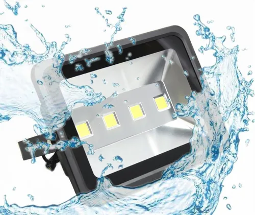 Miniatura 6 de Jiuding Proyector LED para exteriores, 200 W, súper brillante, 6000 K, impermeable, luz de seguridad, luz blanca equivalente a 1000 W, lámpara