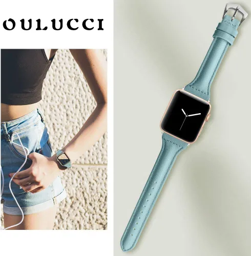Miniatura 8 de Correa de repuesto compatible con Apple Watch de 1.49, 1.57, 1.65 o 1.73 pulgadas o iWatch Series 6, SE, Series 5, Series 4,Series 3,Series 2,Series