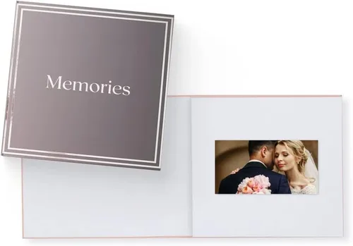 Miniatura 11 de Heirloom Video Book - Pantalla HD de 5 pulgadas para regalo de memoria personalizada, boda, cumpleaños, Navidad, aniversario, recuerdo de fotos
