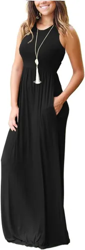 Miniatura 2 de MOLERANI - Vestidos largos, informales y con bolsillos para mujer, holgados, sencillos