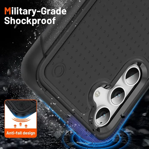 Miniatura 70 de Jeylly Compatible con Samsung Galaxy A22 5G Funda, Funda Samsung A22 5G con 2pcs protectores de pantalla de vidrio templado