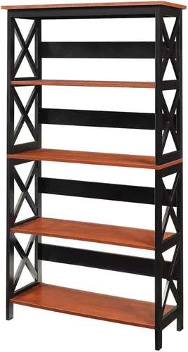 Miniatura 8 de Convenience Concepts Oxford, biblioteca de 3 estantes, Madera, Negro