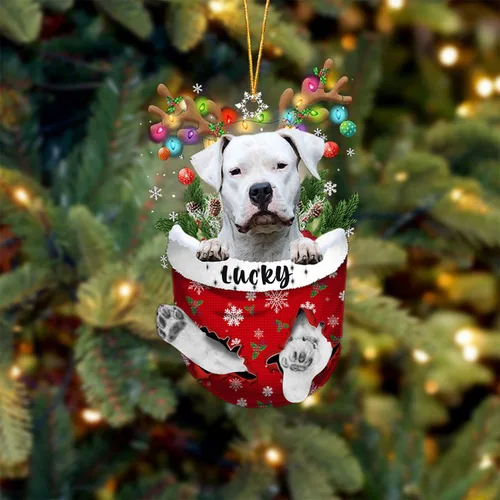 Miniatura 110 de Adorno de Navidad personalizado para perro Airedale Terrier en bolsillo de nieve, adorno para árbol de Navidad, idea de regalo para amantes