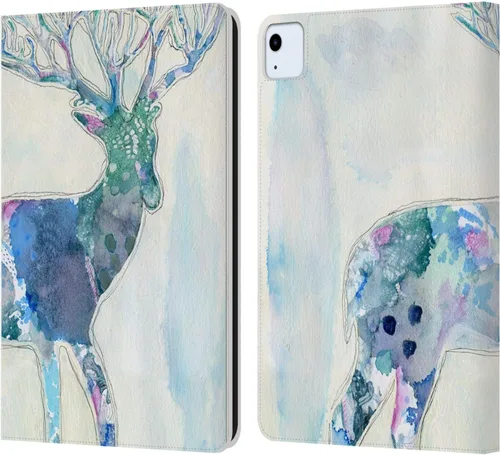 Miniatura 14 de Head Case Designs Wyanne - Funda de piel con licencia oficial de Wyanne Blue Watercolour Bear Animals 2, compatible con Apple iPad 10.2