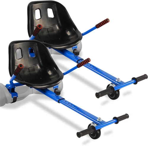 Miniatura 16 de Accesorio de asiento para aeropatineta, para aeropatinetas de 6.5 pulgadas, 8 pulgadas, 10 pulgadas, carrito de hover para niños y adultos, Negro