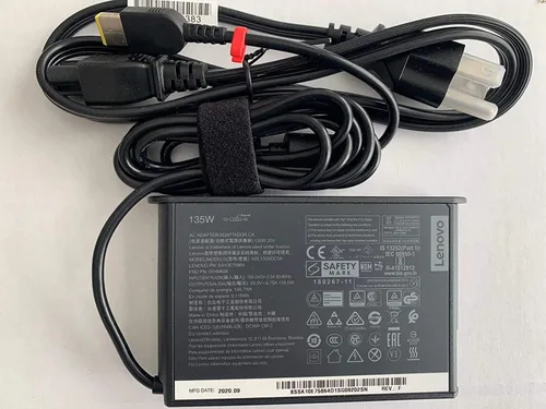 Lenovo P/N: 4X20Q88539 Adaptador de CA delgado de 135 W para Lenovo G510, G5005, Y50-70, Y50P-70, Y520-15, Y700-14, Y700-17, Y70-70 - Caja al por