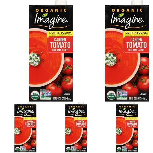 Miniatura 8 de Imagine Light in Sodium - Sopa de tomate cremosa orgánica para jardín, 32 onzas