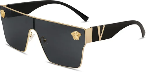 Miniatura 9 de Allarallvr Gafas de sol cuadradas de gran tamaño para mujeres hombres vintage de moda clásica gafas de sol de sol para mujer AR82087