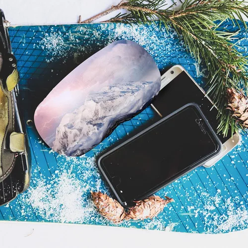 Miniatura 4 de Sunsetbaby Funda protectora para gafas de esquí – Mantén tus lentes limpias y sin arañazos – Regalos para los amantes del esquí Paquete 2