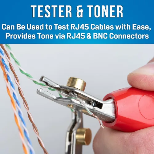 Miniatura 4 de Jonard Tools TETP-901 Kit de sonda y tono de probador de cables coaxiales y de red + con clips ABN