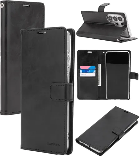Miniatura 12 de GOOSPERY Blue Moon Wallet para Samsung Galaxy Note 10 Case (2019) Funda de cuero con tapa (Negro)