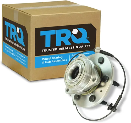 Miniatura 32 de TRQ Cojinete de rueda delantera y conjunto de cubo con sensor ABS compatible con Toyota Sequoia 2008-2022 Tundra 2007-2021