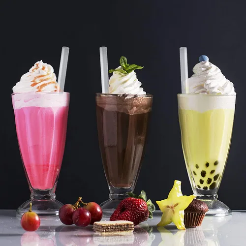 Miniatura 3 de 400 pajitas Boba transparentes jumbo, pajitas de batido de plástico desechables envueltas individualmente, pajitas grandes de boca ancha