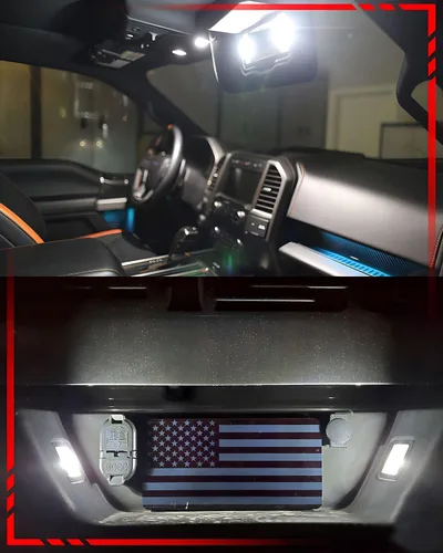 Miniatura 8 de Kit de luces LED para interiores de repuesto para Chevrolet Chevy Corvette C6 2005 2006 2007 2008 2009 2010 2011 2012 2013, bombillas blancas