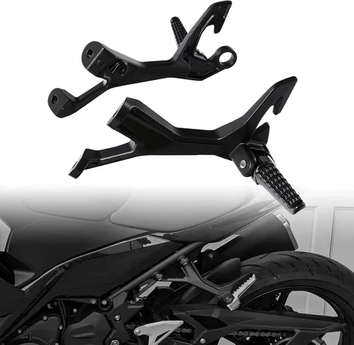 Miniatura 2 de TCMT Soporte de estriberas de pasajero para Kawasaki Ninja 400 EX400 2018-2024 Ninja 500 2024-2025 Z400 2019-2024 Z500 2024 Reemplazar 35063-1409