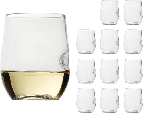 Miniatura 9 de GOVINO Copas de vino de plástico irrompibles – Cristalería Tritan irrompibles sin tallo, tazas elegantes que parecen vidrio, 12 onzas, juego de 2