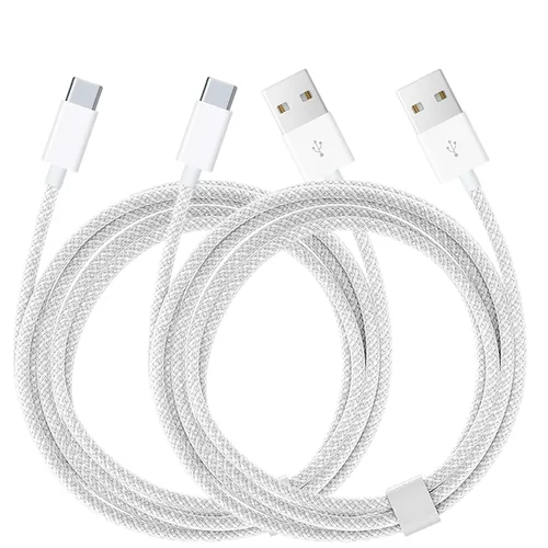 Miniatura 22 de Cable tejido USB A a USB C para iPhone 15/16/16E/17 para iPhone 17Air, 15 16 Pro Max, 15/16 Plus, iPad 10ª generación, iPad Pro 12.9/11, iPad Air