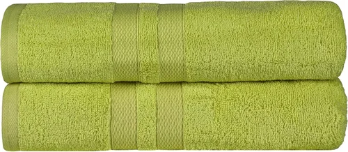 Superior Juego de toallas de baño de algodón ultrasuave de 2 piezas, perfecto para decoración de baño, ducha, spa, gimnasio, habitación de
