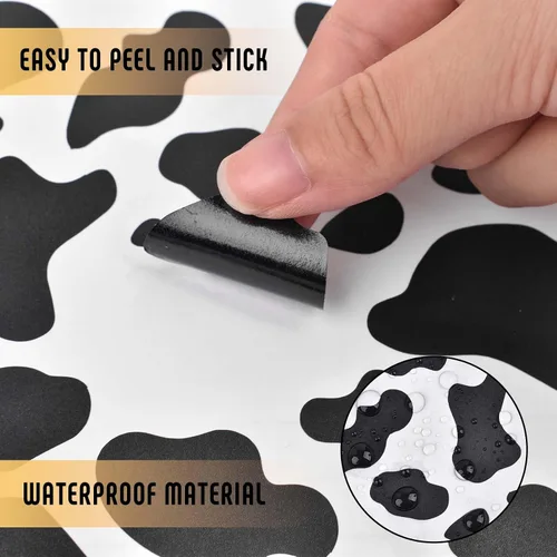 Miniatura 6 de Adhesivo decorativo de pared de leopardo, 2 calcomanías con estampado de leopardo, calcomanías autoadhesivas de leopardo para paredes, despegar