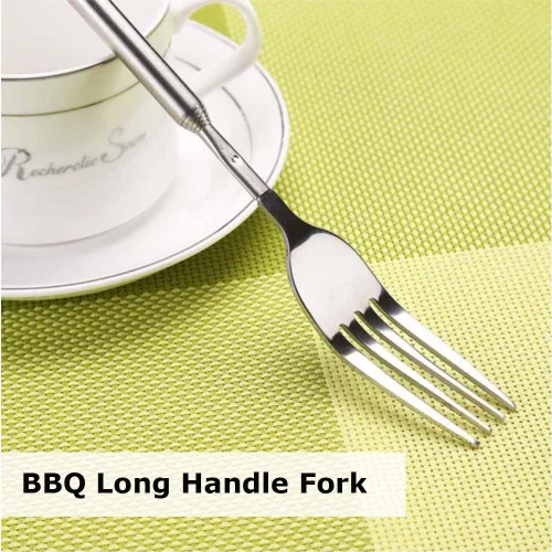 Miniatura 5 de Cena familiar para barbacoas, cenas, postres, salchichas, perros calientes, verduras, etc. Ajustable de 22,1 a 25.4 in, resistente y de acero