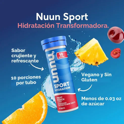 Miniatura 2 de Nuun Tabletas deportivas de electrolitos con magnesio, calcio, potasio, cloruro y sodio, sin gluten y veganas, sabores mixtos, paquete de 4