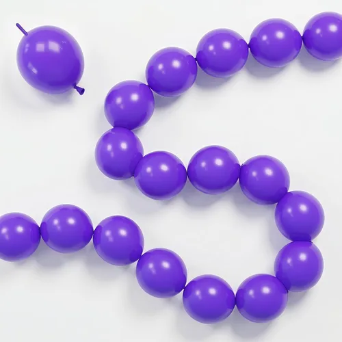 Miniatura 6 de Globos de Enlace Azul Claro, 60 Piezas de 6 Pulgadas Globos Pequeños de Enlace Rápido Azul Bebé para Hacer Pared de Globos, Arco de Corazón, Globos