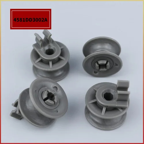 Miniatura 7 de 8 piezas 4581DD3002A - Ruedas de estante superior para lavavajillas, rodillo de cocina y eje de repuesto compatible con lavavajillas LG Replaces