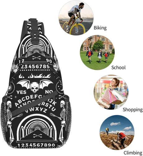Miniatura 8 de Mochila vintage de elefante, unisex, bolsa cruzada en el pecho, bolsa de hombro para mujeres y hombres, senderismo y viajes