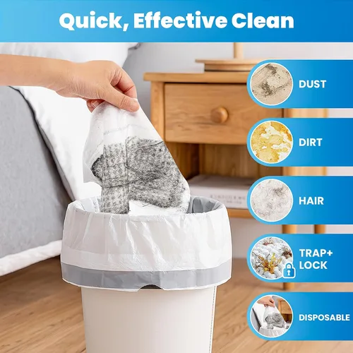 Miniatura 4 de Repuestos de tela seca XL compatibles con Swiffer Sweeper XL, 100 unidades 100 Dry Floor Cloths, XL Size, For Pet Hair Dust and Dirt, Hardwood