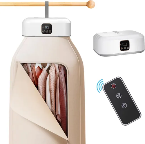 Miniatura 8 de Secadora de ropa portátil de 900 W – Minisecadora compacta para apartamentos pequeños, secadora de ropa eléctrica de secado rápido con gran