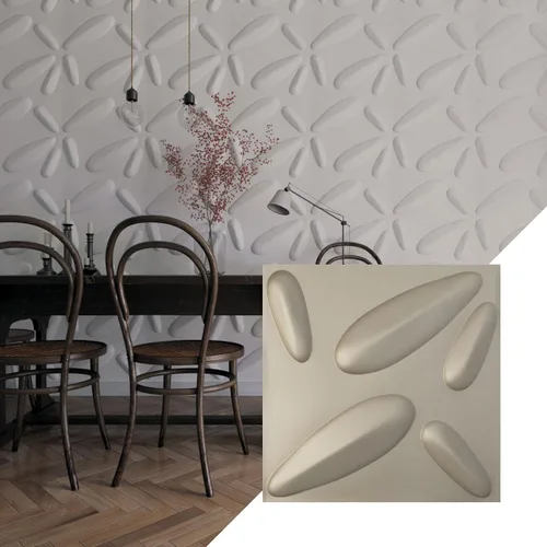 Miniatura 17 de Ekena Millwork 19 5/8 pulgadas de ancho x 19 5/8 pulgadas de alto, pétalo EnduraWall decorativo 3D, cobre envejecido (cubre 2.67 pies cuadrados).