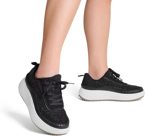 Miniatura 6 de DREAM PAIRS Zapatos deportivos gruesos para mujer, cómodos, informales, con plataforma, a la moda