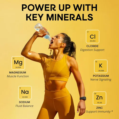Miniatura 4 de LyteShow - Gotas de electrolitos para rehidratación rápida + digestión + cerebro + energía + inmunidad Sin azúcar Minerales traza Sin sabor