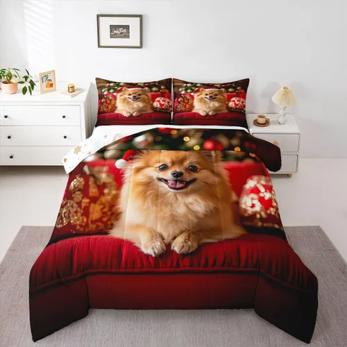 Miniatura 33 de Erosebridal Juego de ropa de cama de oso polar, tamaño individual, juego de edredón de oso blanco con patrón de animales, edredón de microfibra Oso