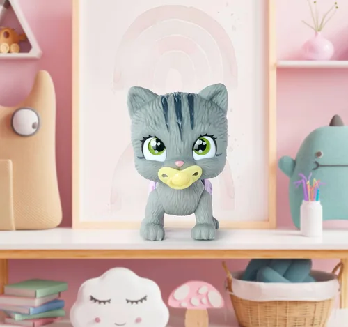 Miniatura 7 de Simba Pamper Petz - Gato para niños de 3 años en adelante, función de beber y mojar, juguete de conejo para jugar con sorpresa y pata mágica